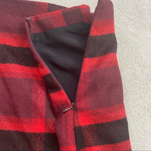 Abercrombie & Fitch Buffalo Plaid Wool Skirt - Picture 3 of 4